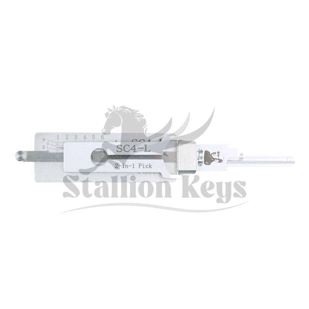ORIGINAL LISHI - SC4-L / 6-Pin / Schlage Left-Handed/Reverse Keyway / 2-in-1 Pick & Decoder / AG ORIGINAL LISHI - SC4-L / 6-Pin / Schlage Left-Handed/Reverse Keyway / 2-in-1 Pick & Decoder / AG